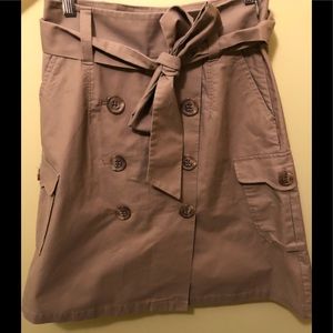 Gap Khaki Cargo A-line Skirt